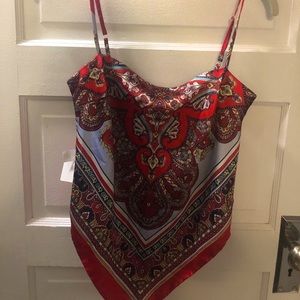 Backless Paisley Top